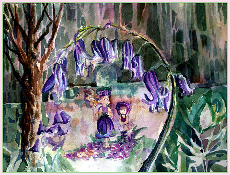 Blue Bell Woods Painting by Mindy Newman