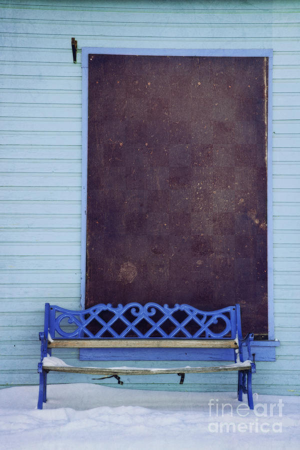 Blue Bench Photograph by Priska Wettstein