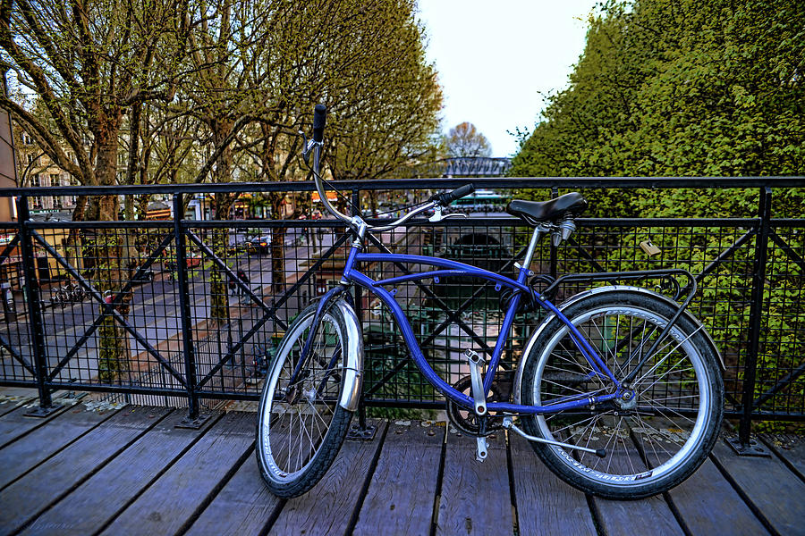 Blue Bicycle Photograph by Maria Angelica Maira