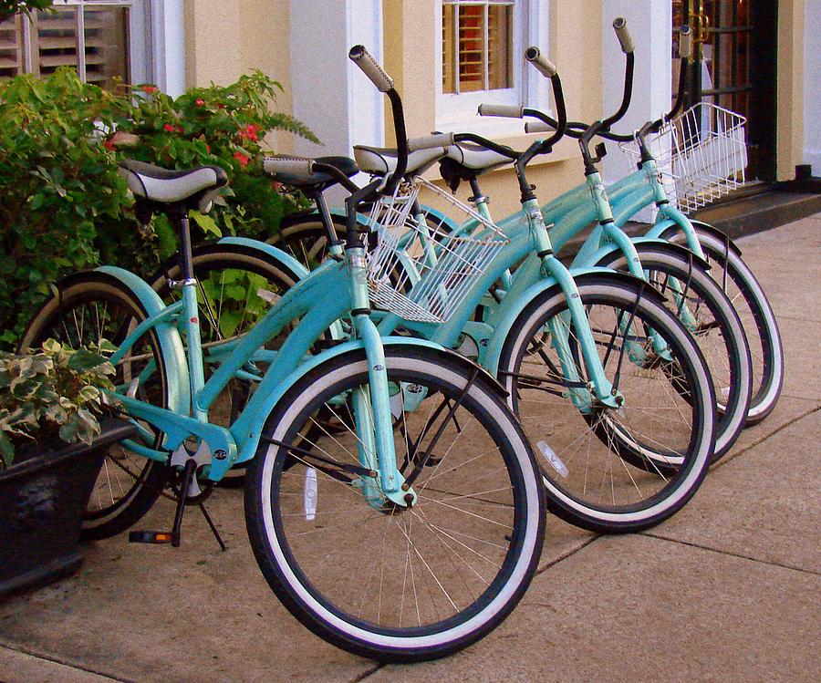 Blue Bikes Photograph by Rodney Lee Williams