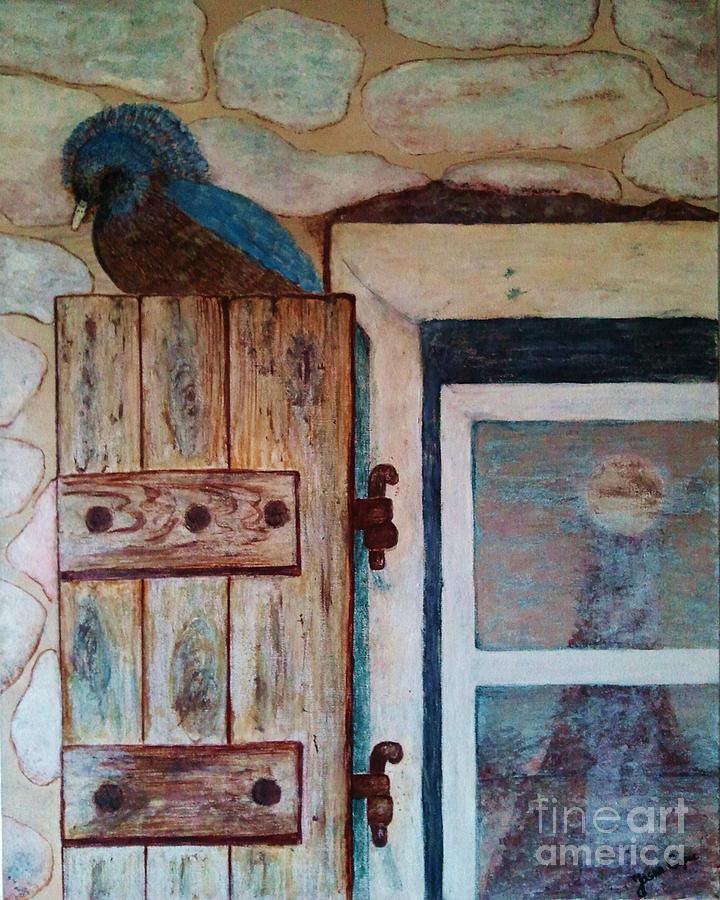 Blue Bird Painting by Jasna Gopic