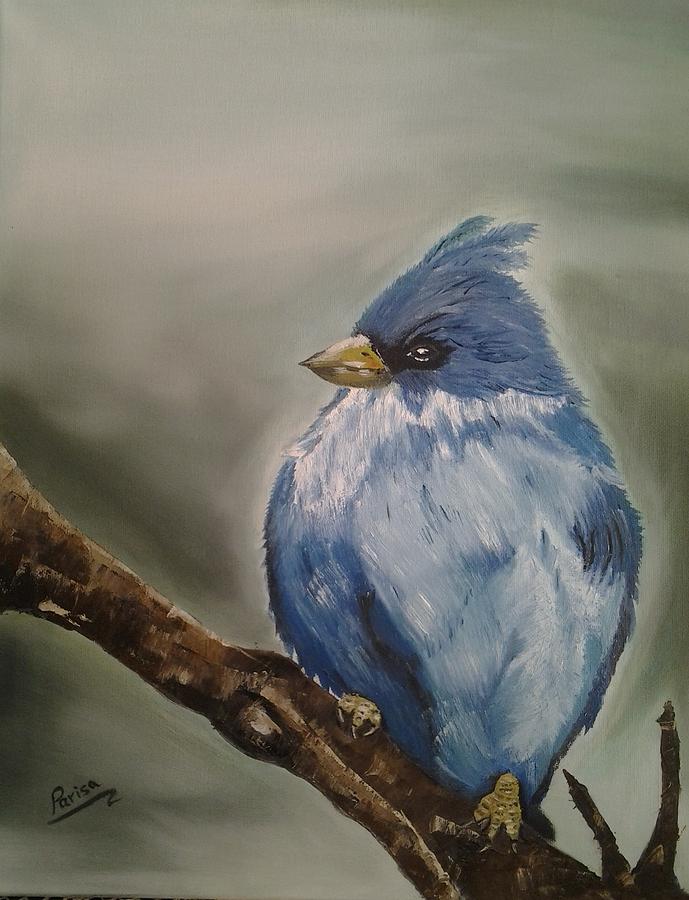 Blue Bird Painting by Masoumeh Edraky