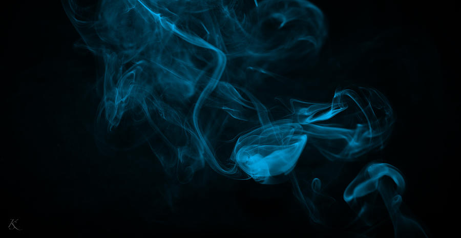 Blue Black Smoke Photograph by Kelly Smith