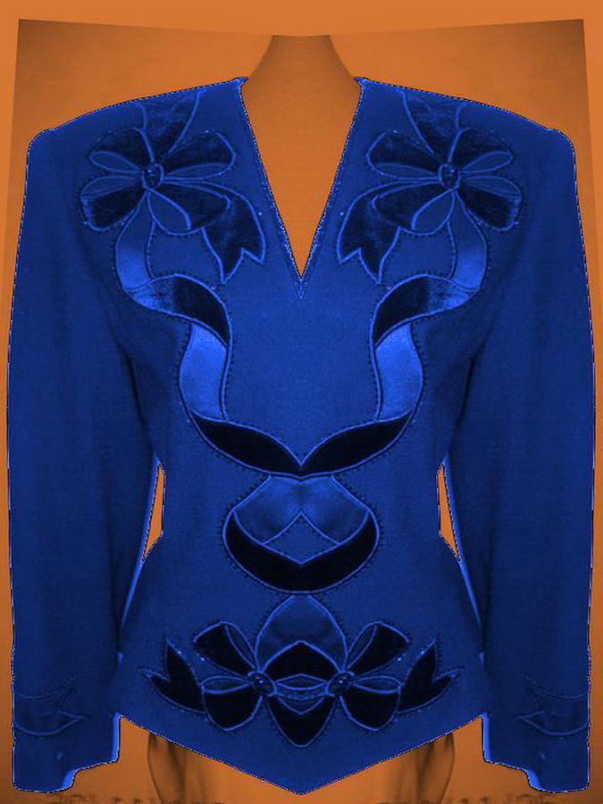 Blue Blouse Digital Art by Mary Russell