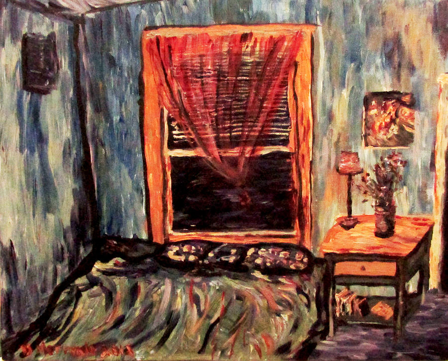 Blue Blue Electric Blue Thats The Color Of My Room Painting by Denny Morreale