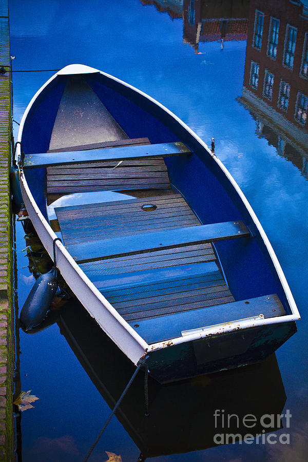 Blue boat Photograph by Casper Cammeraat