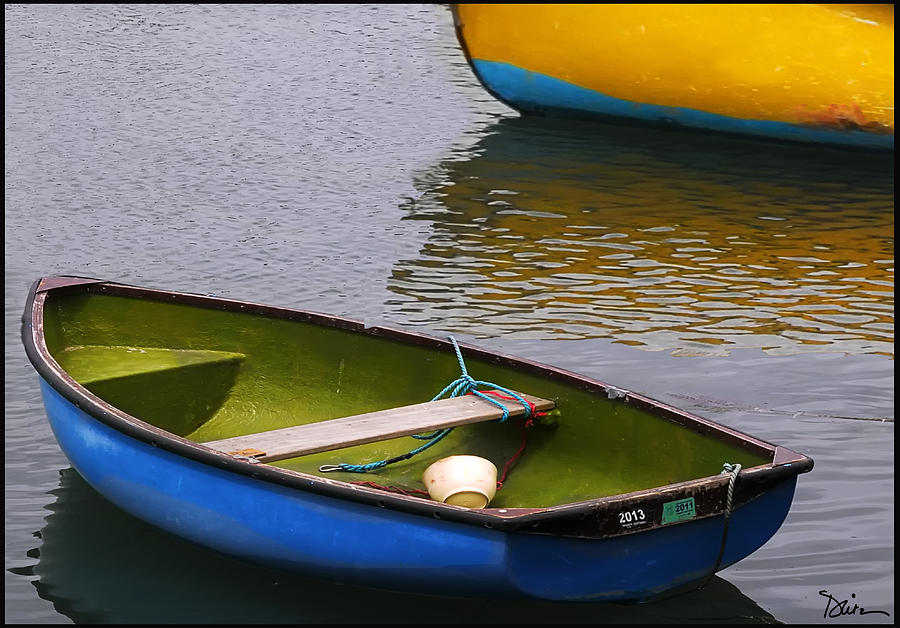 Blue Boat Photograph by Peggy Dietz