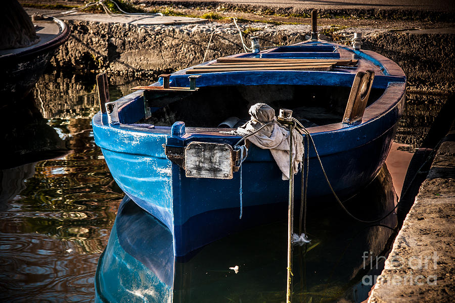 Blue Boat Photograph