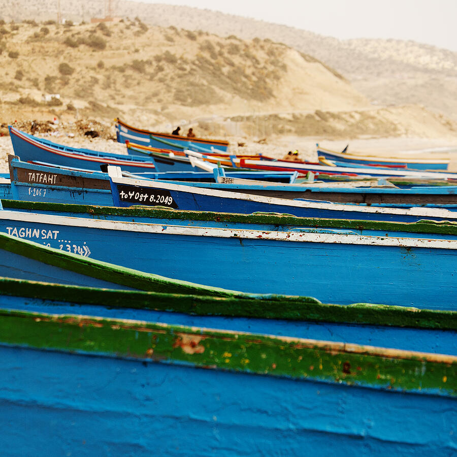 Blue Boats Photograph by David Davies