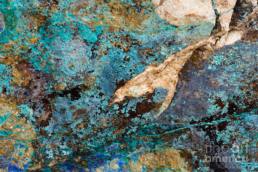 Blue Boulder Abstract Photograph by Chris Scroggins