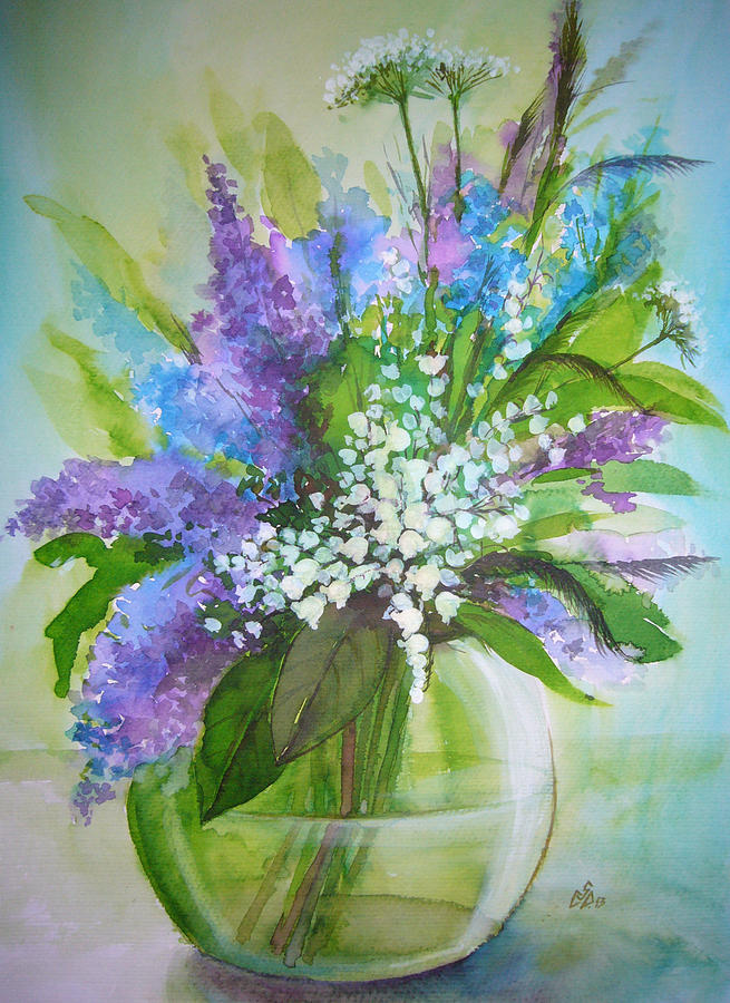 Blue Bouquet 8 Painting