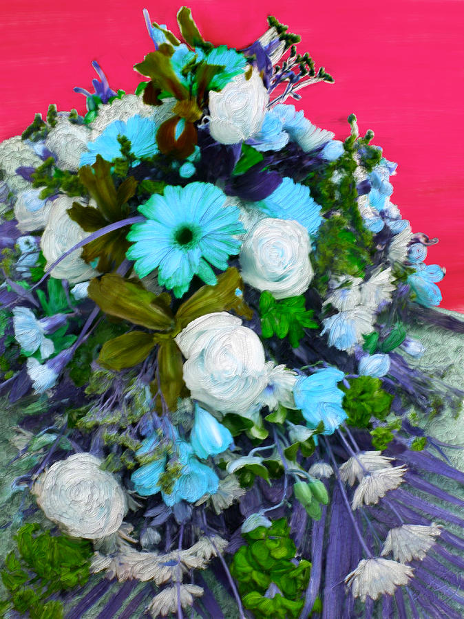 Blue Bouquet Painting by Bruce Nutting