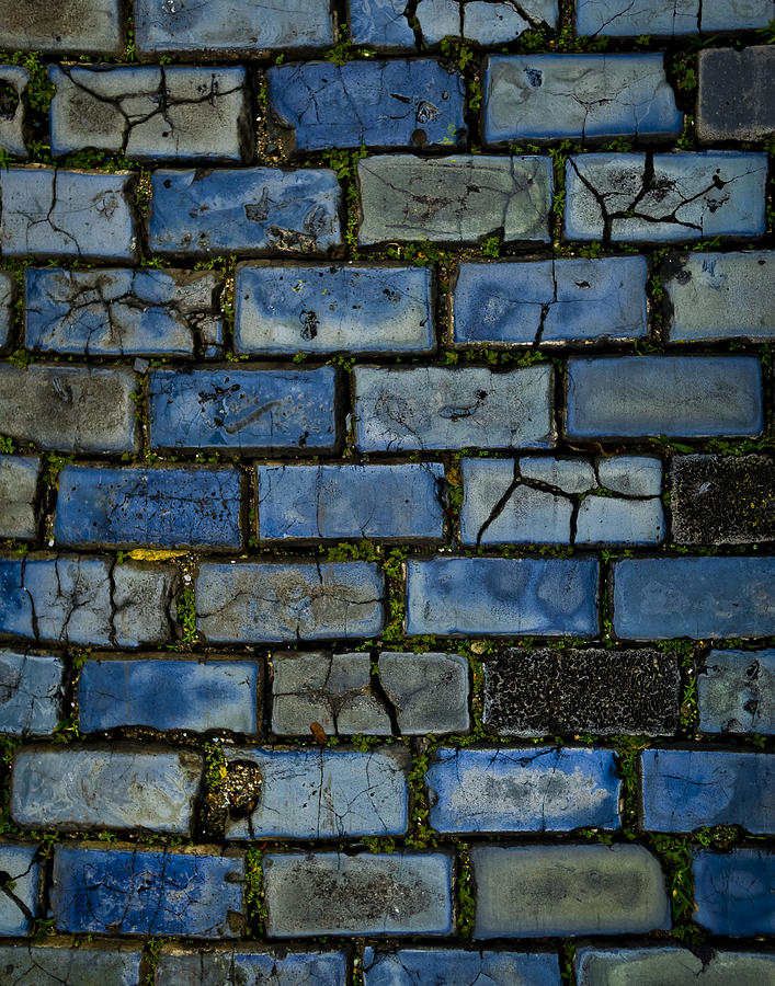 Blue Brick Photograph - Blue Brick Road by Chelsea Stockton