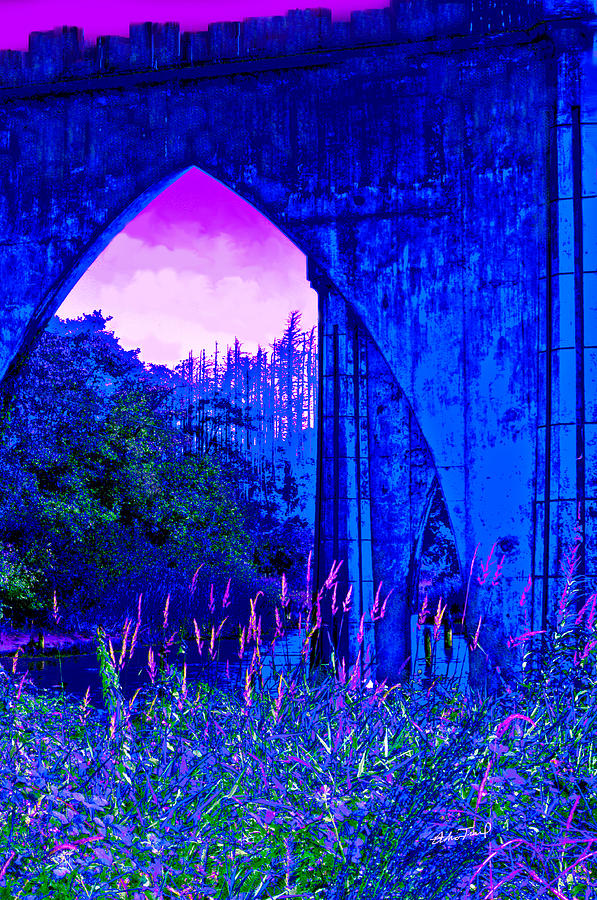 Blue Bridge Photograph by Adria Trail