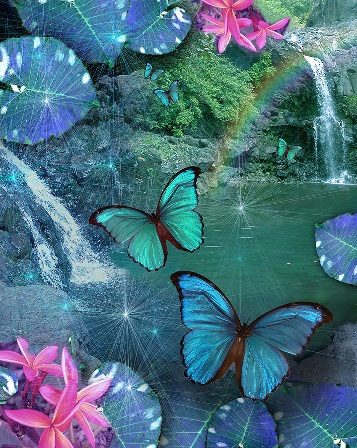 Blue Butterfly Dream Photograph by MGL Meiklejohn Graphics Licensing ...