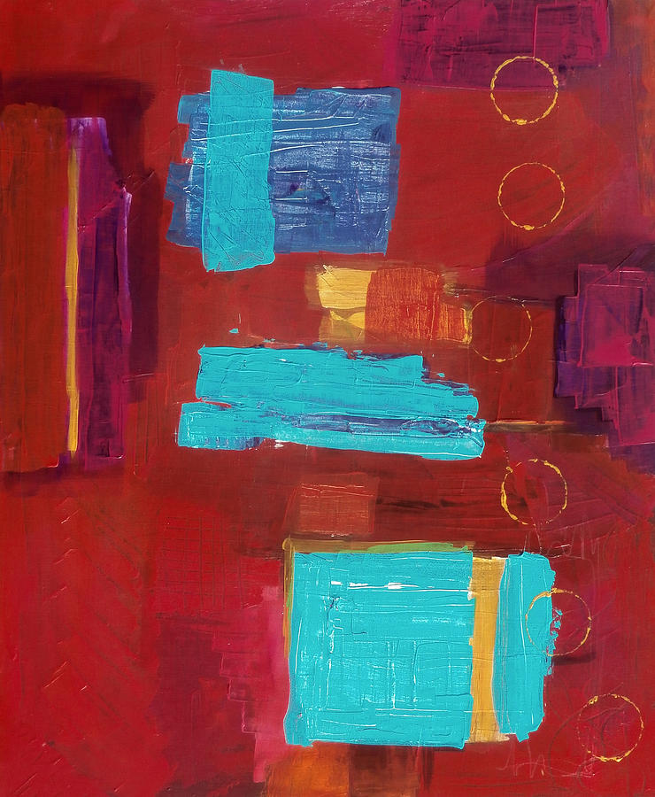 Abstract Painting - Blue By You by Karyn Robinson