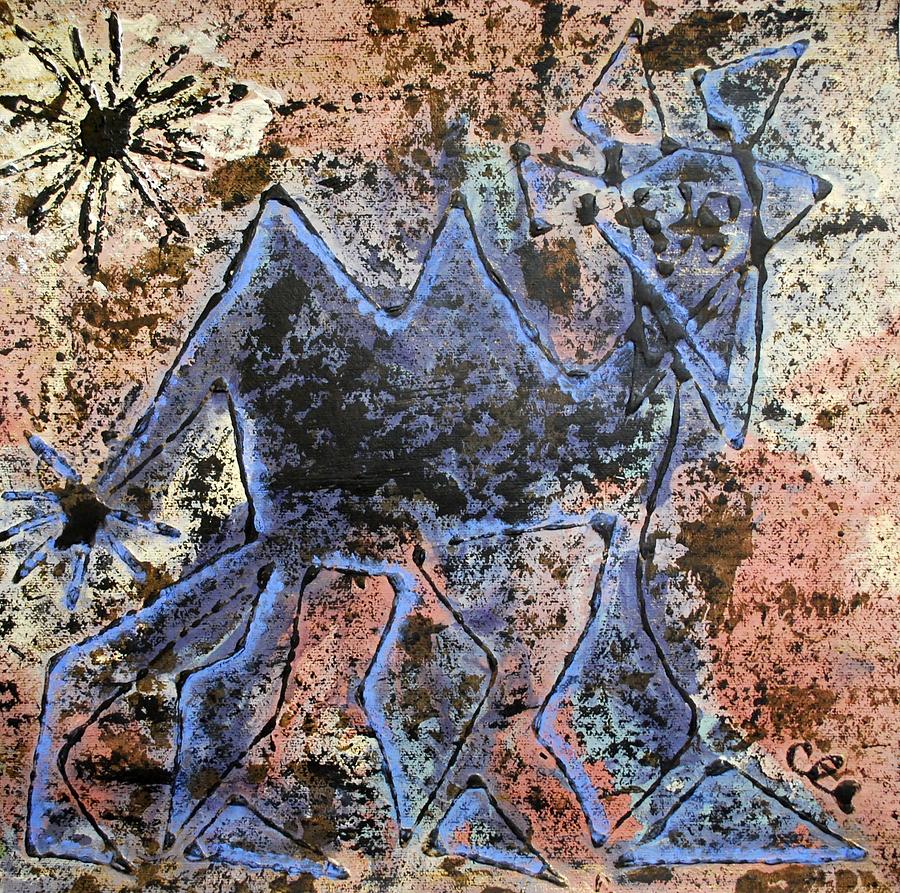 Blue Camel Painting by Cleaster Cotton