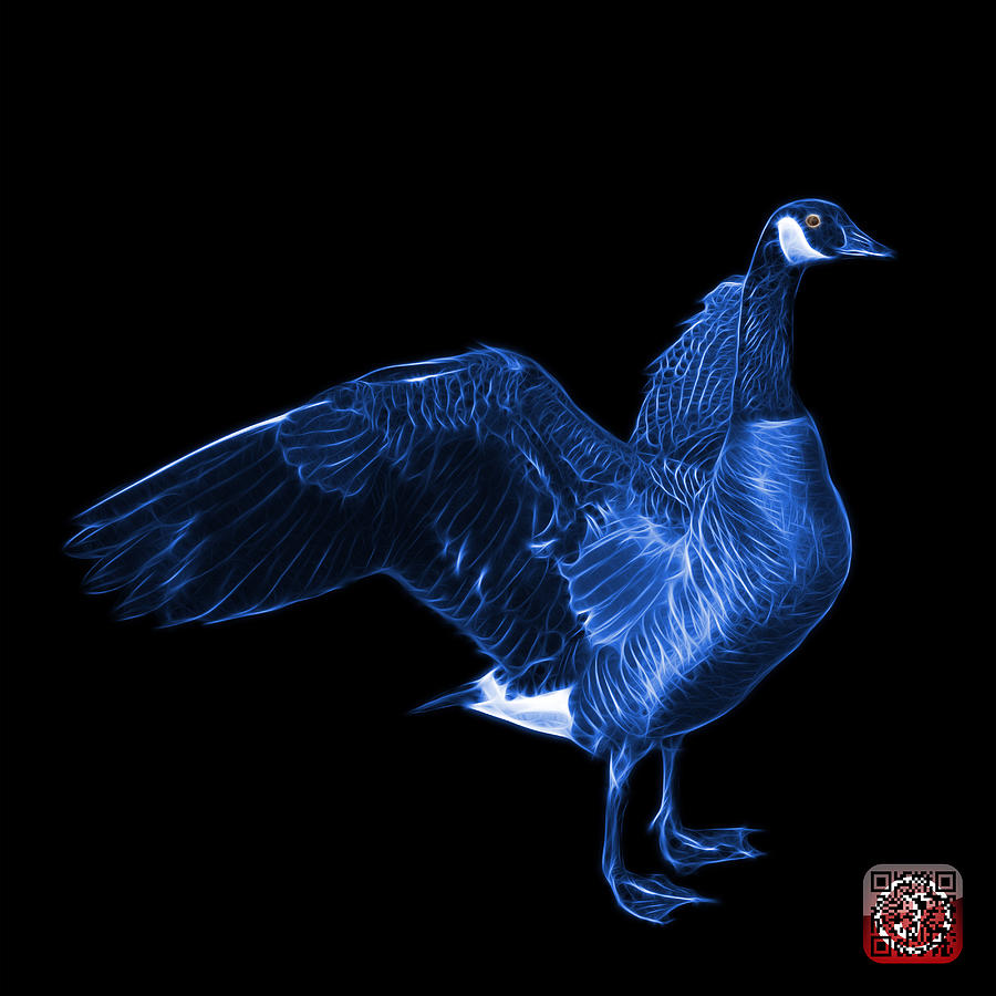 Blue Canada Goose Pop Art - 7585 - BB  Mixed Media by James Ahn