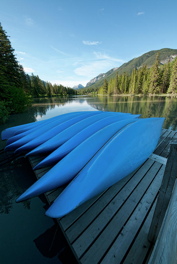 Blue Canoes Photograph by Brook Tyler Photography