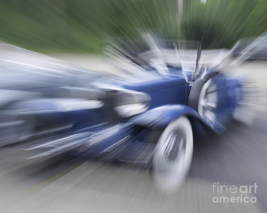 Blue Car Photograph by Ronald Grogan