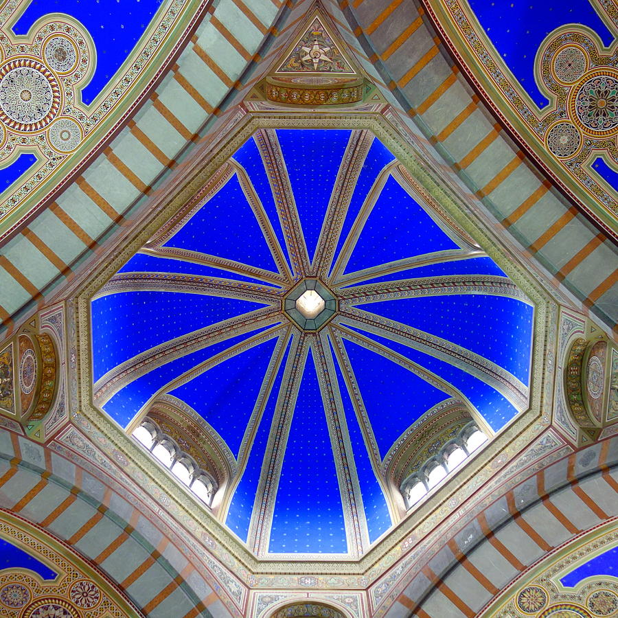 Blue Ceiling Photograph by Valentino Visentini