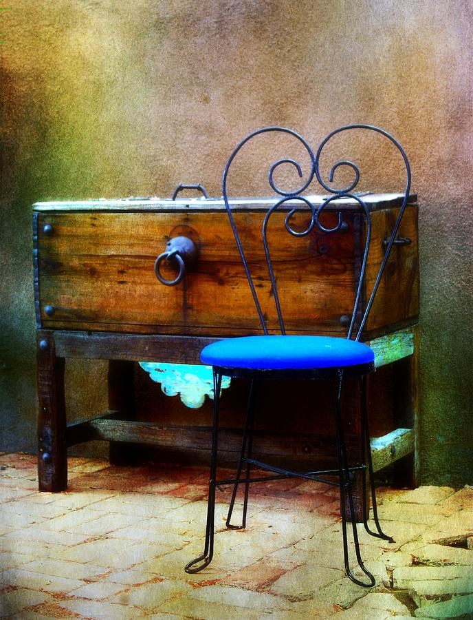 Blue Chair Photograph by Barbara Chichester