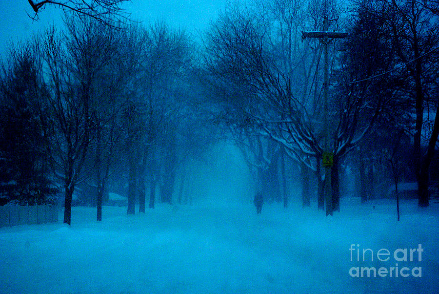 Blue Chicago Blizzard Photograph by Frank J Casella