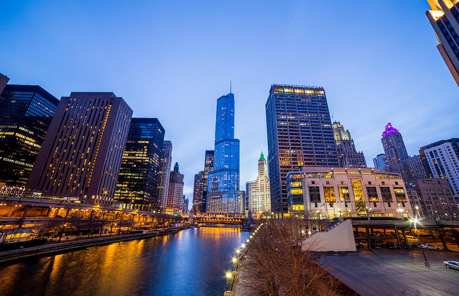 Blue Chicago Photograph by Lorraine Matti - Fine Art America