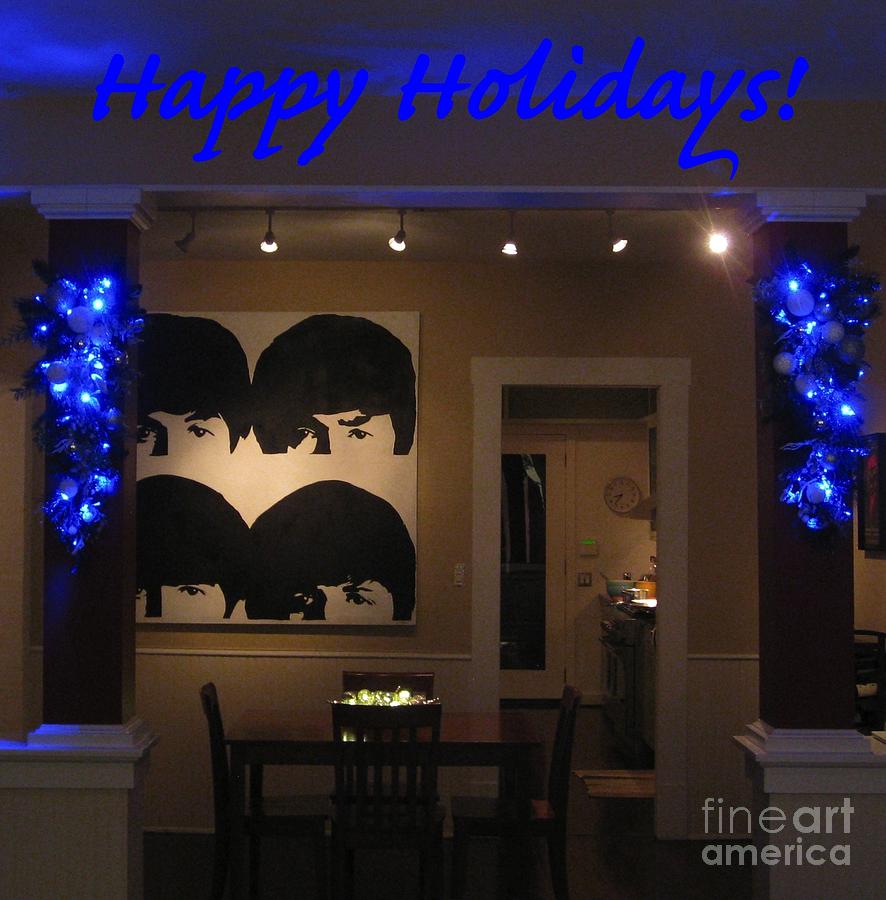 The Beatles Photograph - Blue Christmas by Michael Anthony