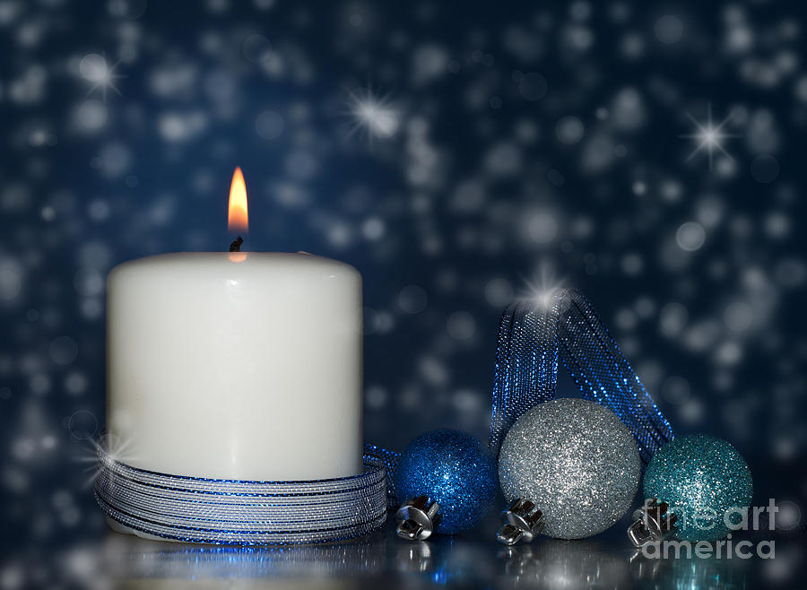 Blue Christmas Photograph by Sari ONeal