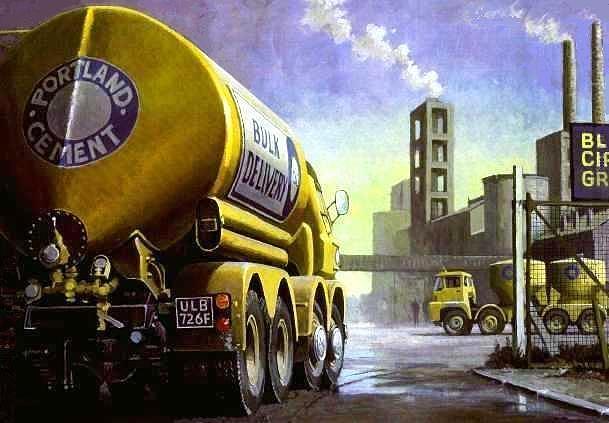 Blue Circle Foden Painting by Mike Jeffries