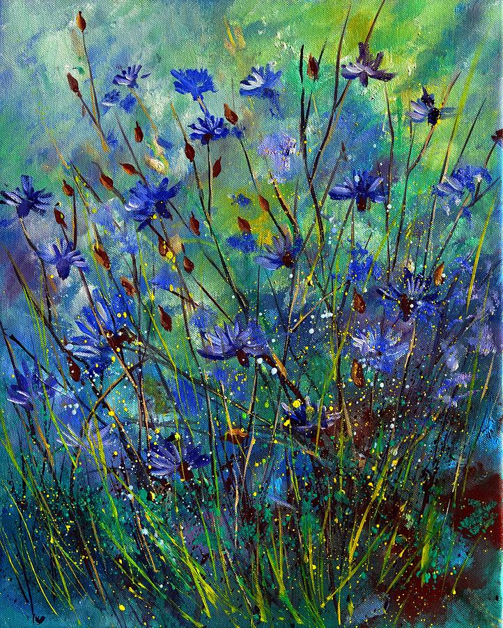 Blue Cornflowers 453190 Painting by Pol Ledent - Fine Art America