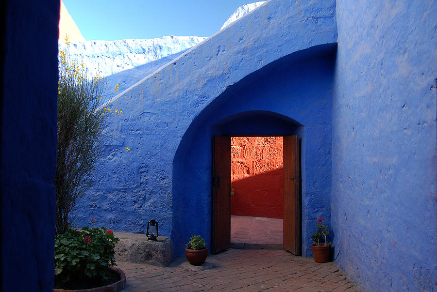 Blue courtyard Photograph by RicardMN Photography