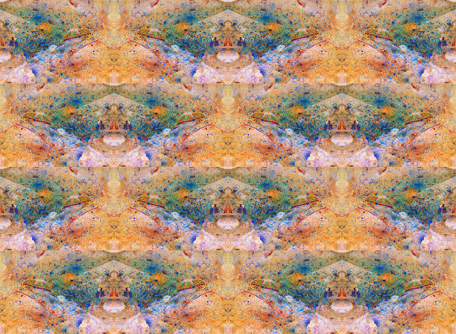 Abstract Digital Art - Blue Crab I by Betsy Knapp