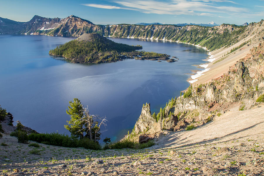 Blue Crater Lake  Photograph by Pierre Leclerc Photography