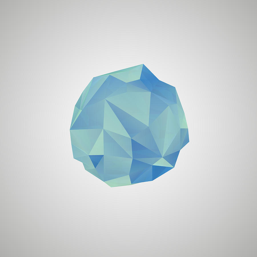 Blue Crystal Digital Art - Blue Crystal II by Thomas Richter