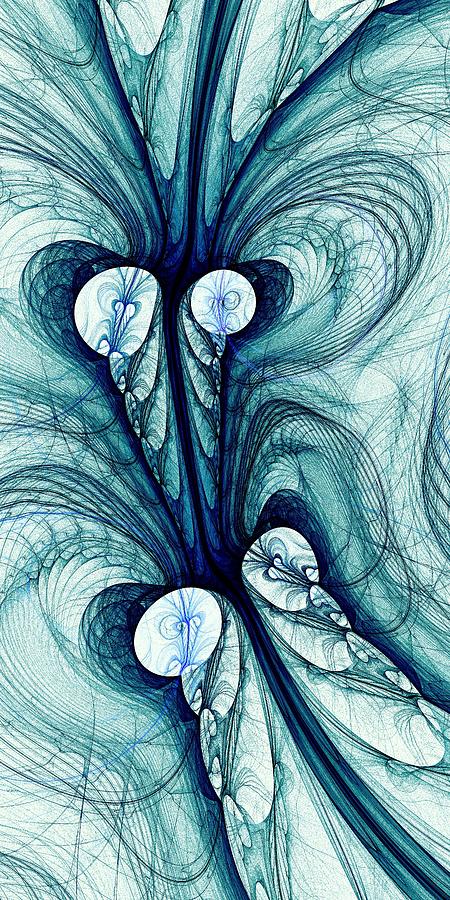 Computer Digital Art - Blue Current by Anastasiya Malakhova