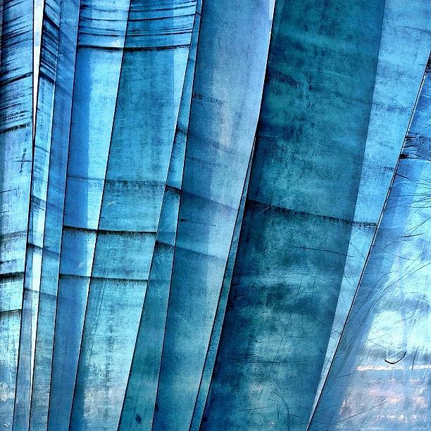 Curtain Photograph - Blue Curtain by Julie Gebhardt