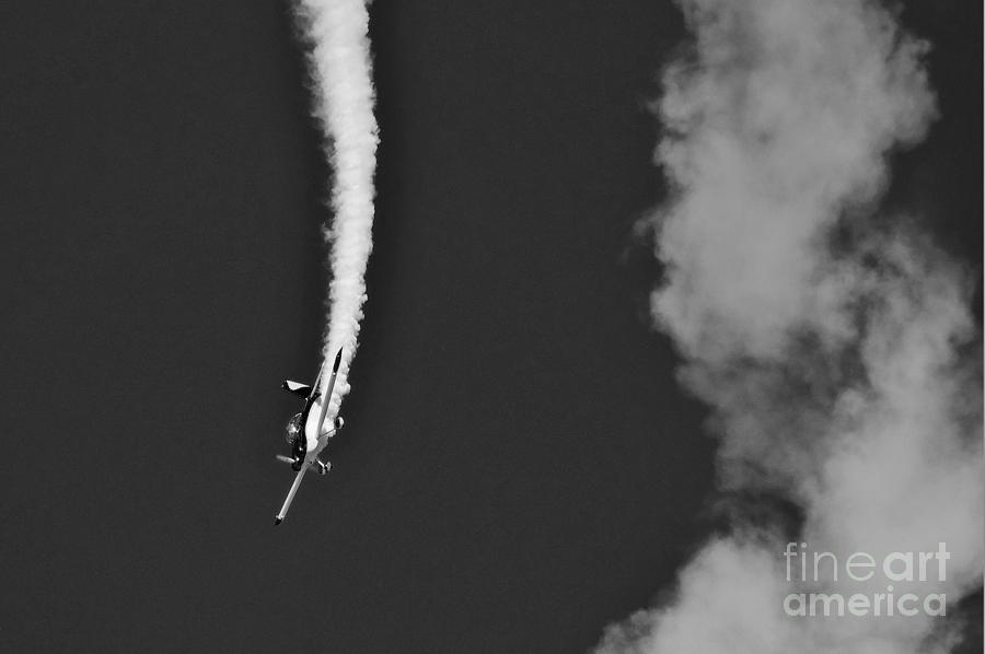 Blue Daredevil in BW Photograph by Don Youngclaus