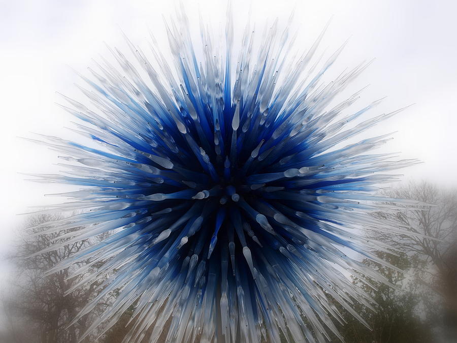 Blue Death Star Photograph by Oscar Duran - Fine Art America