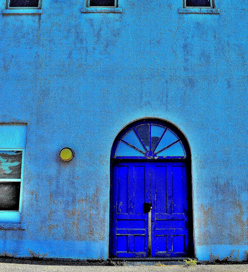 Blue Door 3 D Zoom - Canada Photograph by Jeremy Hall