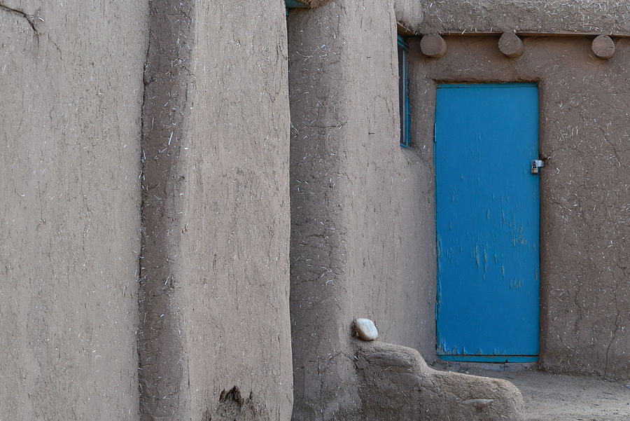 Blue Door Gray Walls Photograph by Nadalyn Larsen