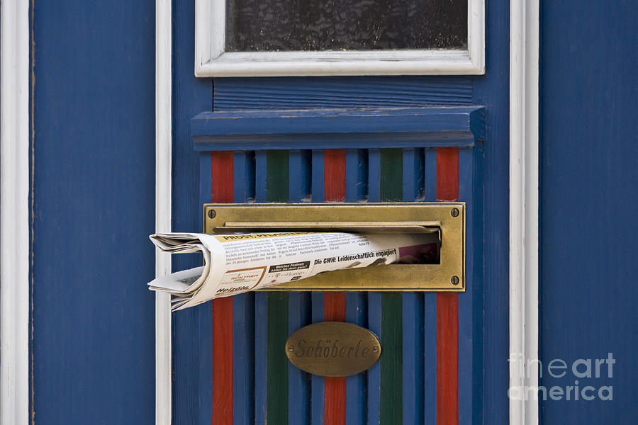 Architecture Photograph - Blue Door by Heiko Koehrer-Wagner
