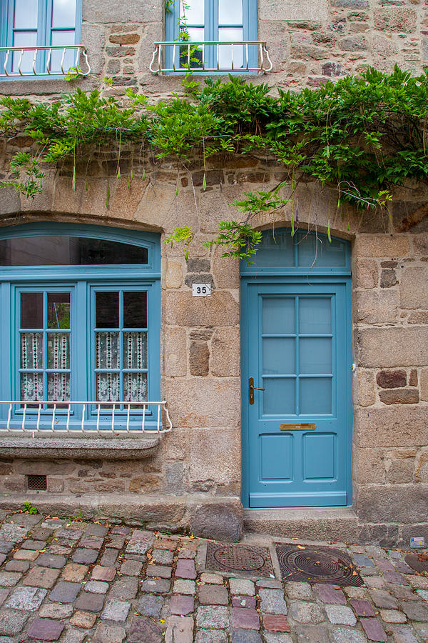 Blue Door in Dinan Photograph by W Chris Fooshee
