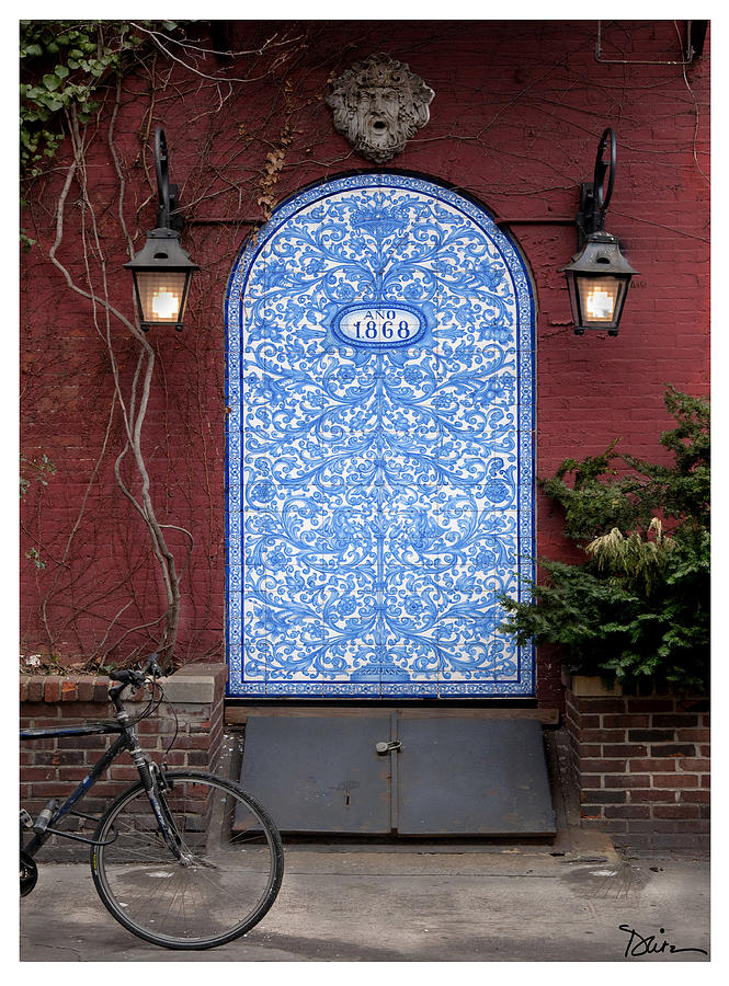 Blue Door in New York City Photograph by Peggy Dietz