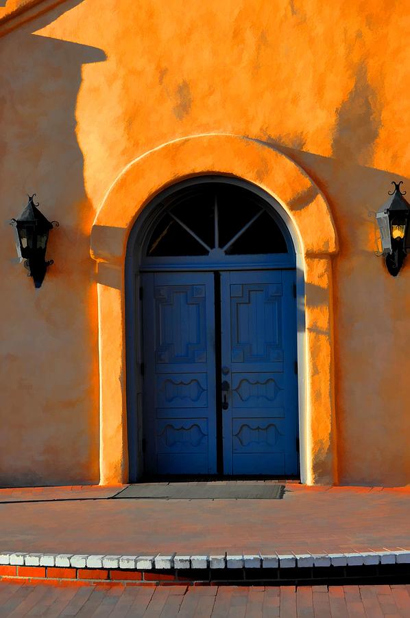 Blue Door In Old Town Photograph by Jan Amiss Photography