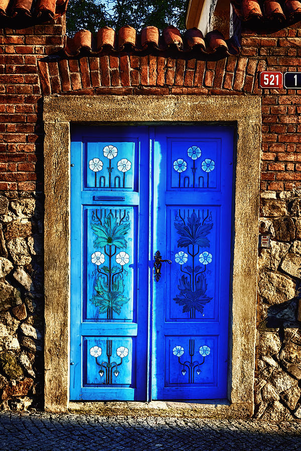 Blue Door Photograph by Joan Carroll