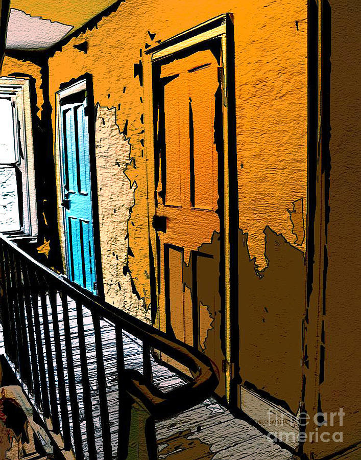 Blue Door Manchester Vermont Digital Art by Dee Flouton