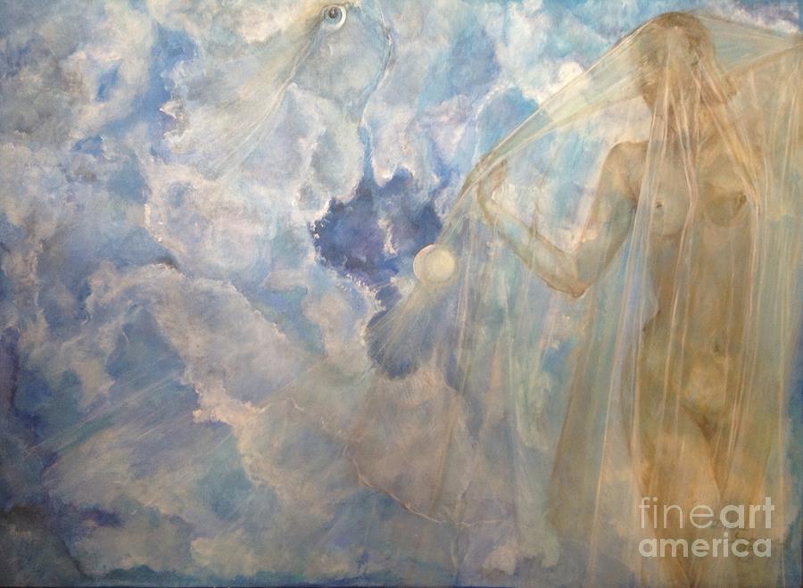 Blue Dream Painting by Delona Seserman