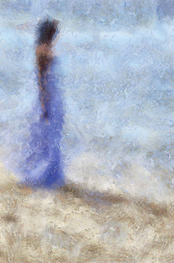 Impressionism Photograph - Blue Dream. Impressionism by Jenny Rainbow